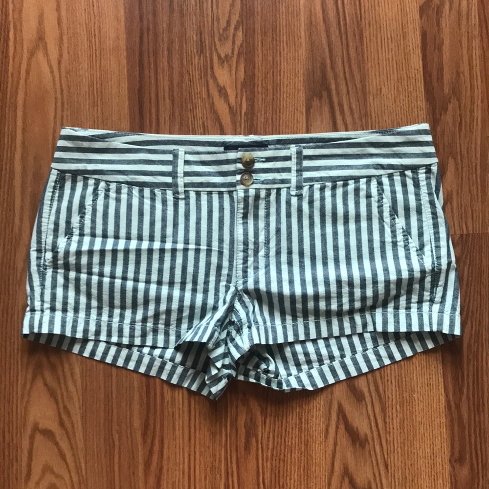 Blue Stripe American Eagle Shorts